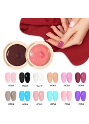 22 Color Solid Canned Gel Nail Polish No Flowing Full Coverage Pigmented Color Paint DIY Nail Art Designs Nail Gel Polish TSLM1