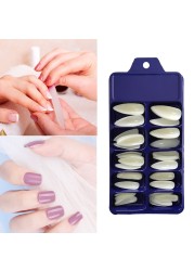 100pcs Full Cover Nail Art Manicure False Nail Tips Long Ballet Fake Nails Acrylic Fake Nail Women DIY Manicure