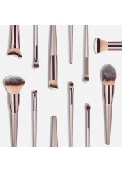 Hot Champagne Makeup Brushes Set for Cosmetics Foundation Powder Blush Eyeshadow Kabuki Blending Face Beauty Makeup Tool