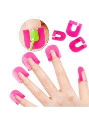 26pcs/set 10 Sizes G Curve Shape Nail Protector Leak-proof French Stickers Manicure Varnish Shield Cover Finger Nail Art Tools