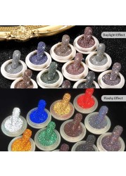 Born Pretty Reflective Glitter Powder Sea Salt Nail Powder Shining Nail Glitter Chrome Pigment Dust Hollow Powder Nail Decoration