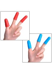 Finger Protector Non-slip Finger Guard Protect Fingers From Scald Cut High Temperature Resistant Silicone Cover 12pcs/set