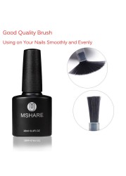 Mshare Nude Nail Gel Polish Soak Off UV Nail Gel Base Coat Nail Art Top Coat Varnish Semi Permanent Curing With Nail Dryer