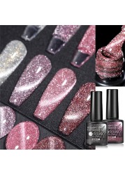 UR SUGAR 7.5ml Disco Reflective Cat Magnetic Gel Nail Polish Auroras Iridescent Glitter Sequins Soak Off Nails Art UV Varnish