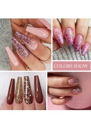 UR SUGAR Glitter Nail Gel Polish Color Glitter Sequins Shiny Gel Base Long Lasting Nail Art Varnish