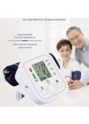 Portable Arm Wrist Blood Pressure Monitor Tonometer Health Care Digital Home Automatic Medical BP Sphygmomanometer Meter