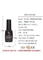 KODI Gel Polish Set UV Vernis Semi Permanent Primer Top Base Coat 12ml Series Red Lacquer Art Manicure Gel Lak Nail Polish