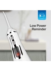 Waterpulse V500 Oral Irrigator Rechargeable Water Flossing Portable Dental Water Jet Pick Cordless Waterproof Dental Hygiene