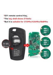 KEYYOU - 3/4 Button Smart Remote Control Key, For BMW 5, 7, F Series, 315-434, YGOHUF5662 / YGOHUF5767, 868MHz, 2009MHz, 2016MHz