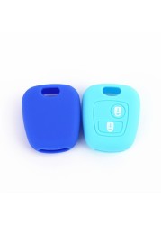 Silicone Car Key Protector Remote Key Cover for Peugeot 107 206 207 307 Citroen C1 C2 C3 C4 Picasso for Toyota Aygo