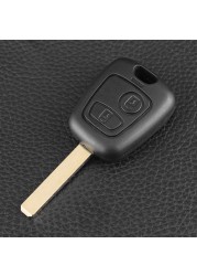 KEYYOU 2 Button Car Key 433MHz Remote Keyless For Peugeot 307 Citroen C1 C3 Car Key VA2 Blade With PCF7961 Chip