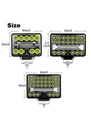 ANMINGPU - LED Off Road Light Strip, Spotlight, Work Light, Truck, Tractor, 4x4 Atv, Boat, Car, 12V, 24V, 4", 5", 6"