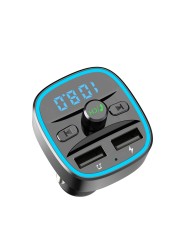 CDEN FM Transmitter Bluetooth 5.0 Free Car Camera Kit MP3 Music Player U Disk TF Card USB Receiver Car Charger Fast Charging