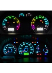 10pcs New T5 W3W W1.2W 70 73 74 Super Bright LED Bulbs Auto Dashboard Gauge Car Lights Warning Indicator Tool Cluster Light