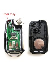 434MHz Key ID48 Remote Key Chip For Volkswagen Polo Sedan Golf 6 Passat B6 Volkswagen Touran Bora 5K0837202AD