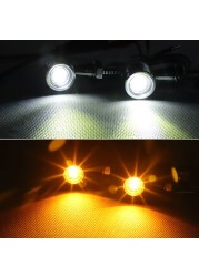 Mini motorcycle LED turn signal light chrome moto blinker light blinker clignut ant moto led for Kawasaki for Suzuki 12V