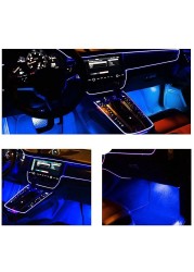 USB LED Strip Car Interior Atmosphere Light Neon EL Decoration Light Strip for Car Dashboard Ambient Lamp Wire Room Night Lamp