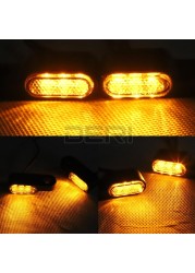 Mini Motorcycle Indicators LED Turn Signal Light Handlebar Amber Signal Light Blinker Aluminum Alloy intermitrest moto 12V