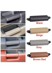 LHD RHD Quality Interior Driver Door Pull Handle Leather Replacement For VW Volkswagen Touareg 2003-2010