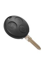 XNRKEY 3 Button Remote Key AEC Chip 433Mhz With 2 Infrared Lights For Benz Smart Fortwo Forfour Roadster City Passion Car Key