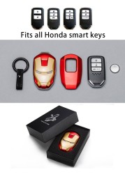 Suitable for Honda CR-V HR-V City Odyssey Accord Civic Iron Man Key Bag Modification Metal Key