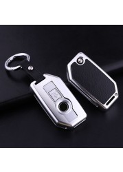 Motorcycle Remote Control Aluminum Alloy Leather Key Case Shell For BMW R1200GS R1250GS R1200RT K1600 gtl F850 750GS