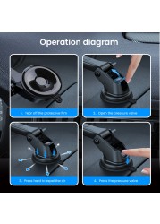 Universal Smart Car Phone Holder Suction Cup Stand Phone Holder 360 Degree Rotating GPS Stand for Samsung iPhone Xiaomi