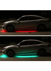 LED Car Underwater Lights Remote/APP Control Chassis Neon Lights RGB Flexible Strips Atmosphere Lamp Underwater System