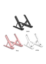 2 in 1 Universal Laptop Phone Anti-slip Foldable Desktop Stand Support Adjustable Riser Portable Tablet Desk Stand Bracket