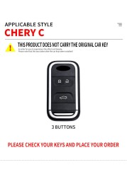 Car Key Case For Chery 8 7 5X 2019 2020 Tiggo 8 Tiggo 7 Smart Keyless Remote Cover Fob Key Cover Set Accessories