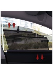 Side Window Sunshade For Tesla Model 3/Y Sunshade Car Curtain Heat Insulation Mesh Sun Visor Summer Protection Accessories