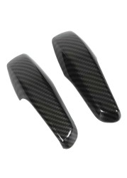 Inner Door Handle Trim Carbon Fiber Style Interior Door Handle Patch Replacement for Smart Fortwo W451 Facelift 2011-2014 for