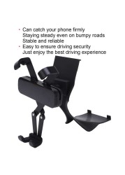 Black Car Phone Holder Car Replacement Mobile Phone Bracket Holder For Mercedes Benz A- Class A200 2019 - 2020