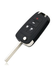 CN014007 Aftermarket For Chevrolet Cruze Equinox Camaro 2011-2014 With 4 Button Flip Remote Folding Key ID46 Chip 434MHz