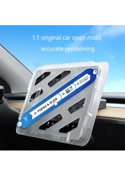 Tempered Glass Screen Protector For Tesla Model 3 Y Navigation Touch Screen Protector Anti Blue Light Protective Film Car Accessories