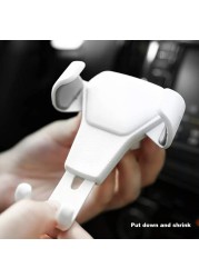 Auto Car Air Vent Phone Holder Clip Mount Smartphone Gravity for GPS Support Holder Mobile Phone Vehicle Rack Bracket