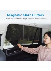 Magnetic Car Windshield Sunshade UV Sun Protection Front Rear Side Sun Shade Window Curtain Cover Auto Accessories