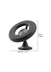 Aluminum Alloy Car Desk Phone Holder with Dashboard Mount Holder 360 Rotation Global Positioning Strong Magnetic Gift Accessories