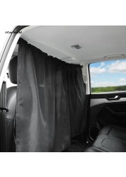 6XDB Car Front and Rear Privacy Curtain Partition Barrier Curtain Sun Shade Universal