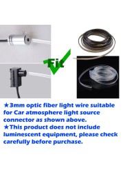 Car 3mm optical fiber neon strip extension light invisible guide accessories for interior atmosphere decorative lighting equipment