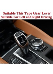 Car Shift Knob Panel Gear Button Cover Logo M Performance Sticker For BMW X1 X3 X5 X6 M3 M5 F01 F10 F30 F35 F15 F16 F18