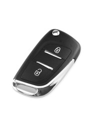 KEYYOU - Car Remote Key, FSK 433Mhz ID46, Ce0536 Blade, For Peugeot 407, 407, 307, Citroen C2, C3, C4, C5, C6, C8, 2/3 Buttons VA2/HCA