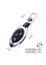 Car Key Metal Shell forBYD Song Max Yuan S7 Qin 80r Allroad Zinc Alloy Car Key Bags Covers