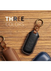 New Luxury Leather Car Key Case Cover Fob Protector Keychain Holder For Mazda 3 Axela Mazda6 Car Accessories Remote Keyring Bag