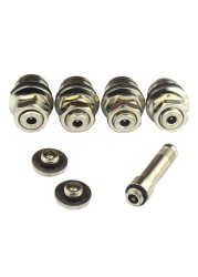 4pcs Flush Mount Car Tire Valve Stems High Pressure Bolt in Chrome Metal Scooter Wheel Valve Stem Professional Accessories