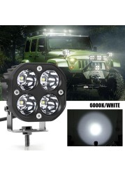 LED Lamp Pods 4000LM Running Lights For Cars 40W Offroad Accessories Auxiliary Lights Fog Lights Led Car Lights