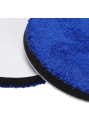 (Single Sale) SPTA 3/4/5/7 Inch Microfiber Polishing Pad Remove Buffer Wax Pads Replacement Buffing Pads for DA/RO Polisher