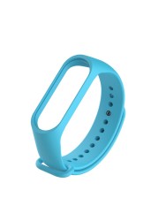 Suitable for Mi Band 3/4/5/6 Electronic Watch Strap Mi Band Replacement Silicone Wristband Adjustable Length Sport Strap