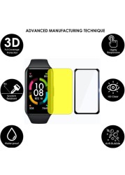 2pcs glass screen protector for - huawei honor band 6 protective film for honor band6 band 6 smart band accessories not glass