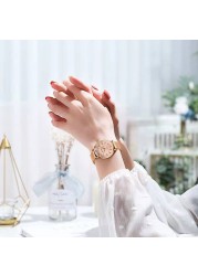 Swiss Brand POEDAGAR Women Watches Luxury Rose Gold Mesh Wristwatch Fashion Simple Waterproof Date Ladies Bracelet Watch Clock